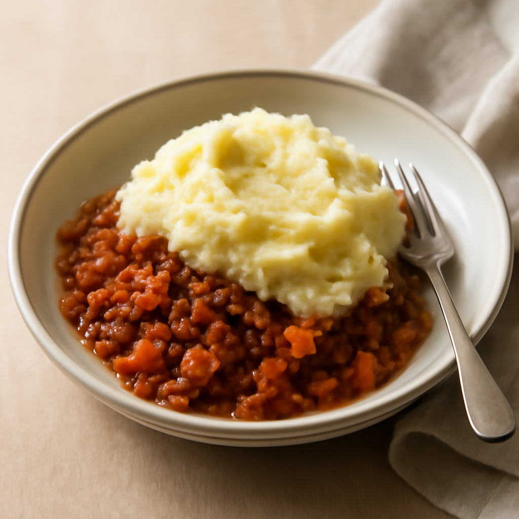 Cottage Pie with Garlic Mash