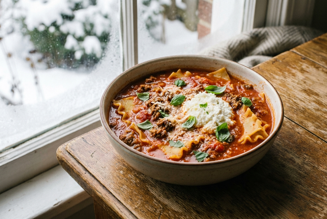 Gentle Lasagna Soup